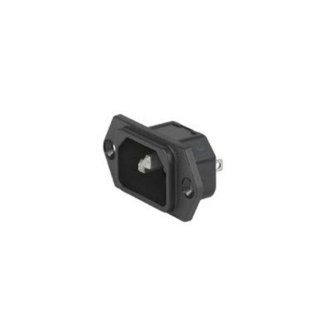 3-144-633, Schurter IEC-Kaltgeräteeinbaustecker, 70°C, Schraubmontage, 6100-3 Serie