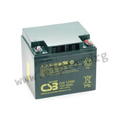 EVX12200, CSB lead-acid batteries, 12 volts, for cyclic operation, EVH and EVX series
