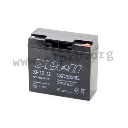 XP1.2-12, XCELL lead-acid batteries, 12 volts, XP series