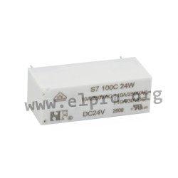 S7001C12W, NF Forward PCB relays, 10A, 1 changeover or 1 normally open contact, S7 series