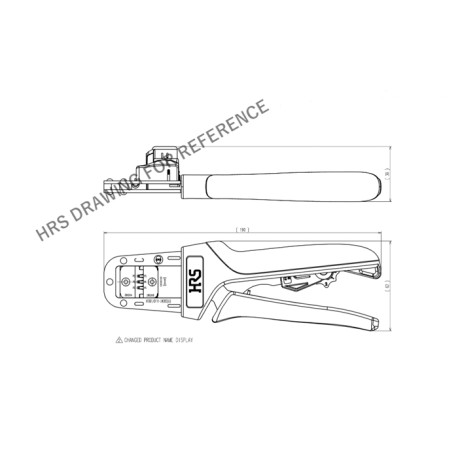 HT801/DF11-2428S(A), Hirose Crimping tools, for husk connections, DF11 series