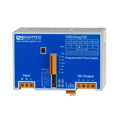 HSEUIREG07201.018(R2), Camtec switching power supplies, DIN rail mounting, 720W, HSEUiREG07201(R2) series