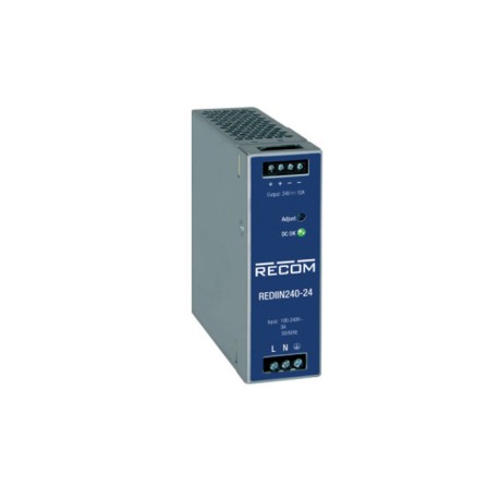 REDIIN240-48, Recom DIN rail switching power supplies, 240W, REDIIN240 series