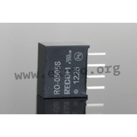 RO-3.33.3S, Recom DC/DC converters, 1W, SIL4 housing, RO and ROE series