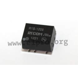 R1S-3.33.3/H, Recom DC/DC converters, 1W, SO housing, R1S and R1D series