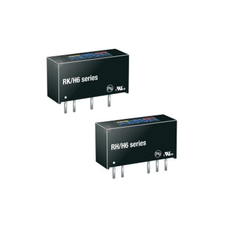 RH-1215D/H6, Recom DC/DC converters, 1W, SIP/SIL7 housing, RH, RK, RK/H6 series