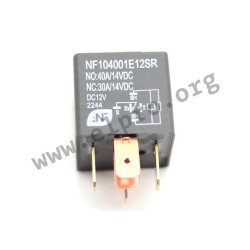 NF104-001E12SR, NF motor vehicle relays, 40A, 1 changeover or 1 normally open contact, NF104 series