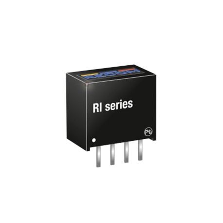 RI-1512S, Recom DC/DC converters, 2W, SIP/SIL4 housing, RI series