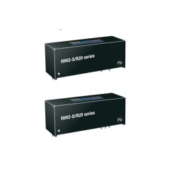 RHV2-0512S/R20, Recom DC/DC converters, 2W, SIP16 housing, RHV2 series