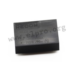 REC5-2405SRW/H2/A, Recom DC/DC converters, 5W, DIL24 housing, REC5 series