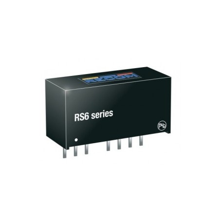 RS6-0512D, Recom DC/DC converters, 6W, SIL8 housing, RS6 series