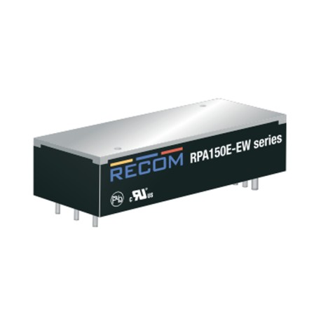 RPA150E-4812SEW/P, Recom DC/DC converters, 150W, 1/8 brick housing, RPA150E-EW series