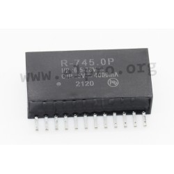 R-725.0P, Recom DC/DC switching regulators, 2 to 4A, SIL12 housing, R-7xxx series