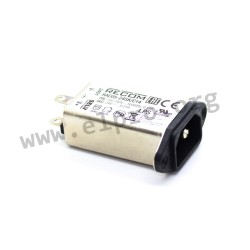 RAC05-24SK/C14, Recom converter modules, 5W, in an IEC mains filter case, RAC05-K/C14 series