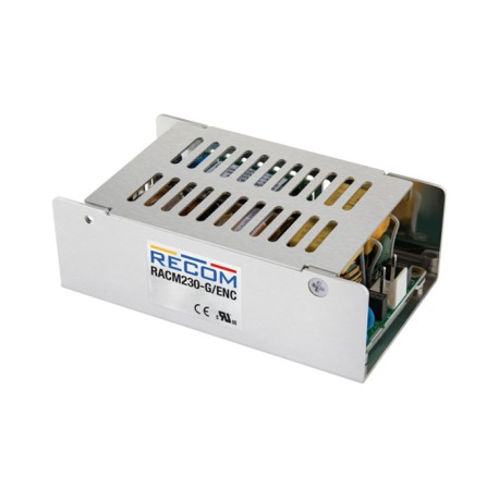 RACM230-24SG/ENC, Recom AC/DC switching power supplies, 230W, medical, enclosed, RACM230-G series