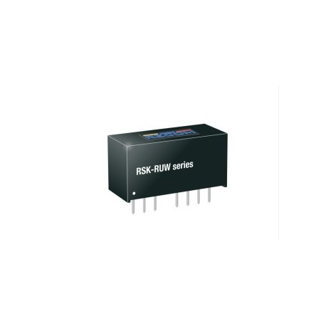 RSK-2412SRUW/H3/ADJ, Recom DC/DC converters, 2W, SIL8 housing, RSK-RUW series