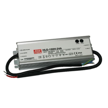 HLG-150H-24A, Mean Well LED-Schaltnetzteile, 150W, IP65, CV und CC mixed mode, einstellbar, HLG-150H Serie