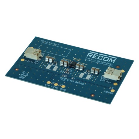 RPX-2.5-EVM-1, Recom DC/DC switching regulators, 2,5A, QFN housing, RPX-2.5-R series