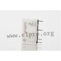 HF49FD/012-1H12F, Hongfa PCB relays, 5A, 1 normally open contact, HF49FD series