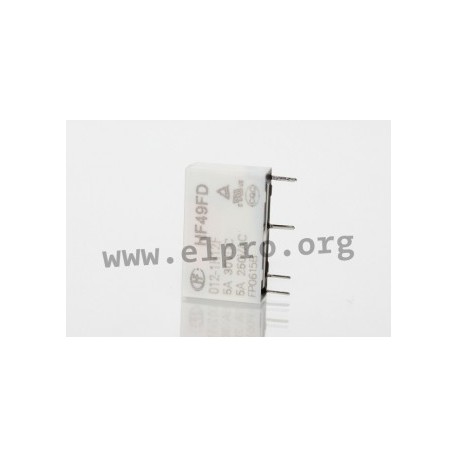 HF49FD/012-1H12F, Hongfa PCB relays, 5A, 1 normally open contact, HF49FD series