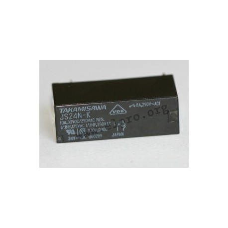 JS-5N-K, Fujitsu PCB relays, 8A, 1 changeover or 1 normally open contact, JS series