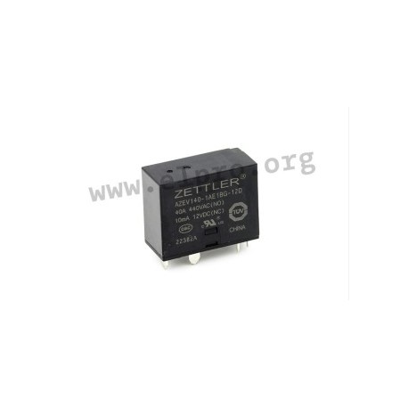 AZEV140-1AE1BG-24D, Zettler PCB relays, 40A, 1 normally closed and 1 normally open contact, for e-mobility, AZEV140 series