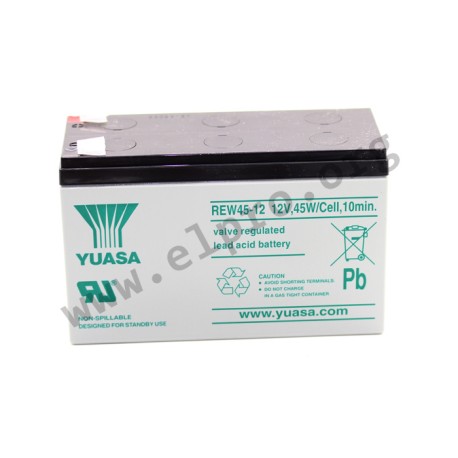 REW45-12, Yuasa lead-acid batteries, 12 volts, RE/REC/REW series