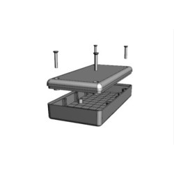 1599BSGYBAT, Hammond Universalgehäuse, ABS, IP54, 1599 Serie