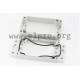 1555B2F22GY, Hammond plastic enclosures, with flanges, grey, IP68, 1555F series 1555B2F22GY