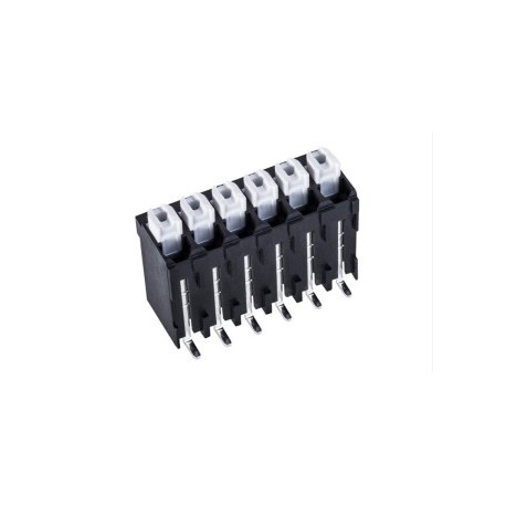 AK4601/2KD-3.5-V-P3.3-BK-HT, PTR Hartmann spring terminal blocks with a confirmation push button, 3,5mm, vertical, AK4601 series