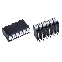 AK4601/2KD-3.5-H-BK-SMD, PTR Hartmann SMD spring terminal blocks with a confirmation push button, 3,5mm, horizontal or vertical,