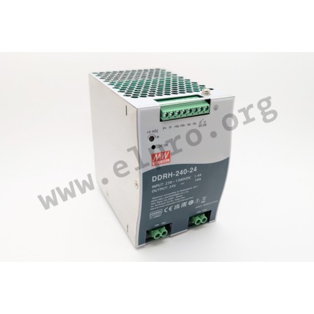 DDRH-240-12, Mean Well DC/DC converters, 240W, DIN rail housing, DDRH-240 series