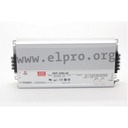 HEP-1000-24, Mean Well switching power supplies, 1000W, for harsh environments, HEP-1000 series