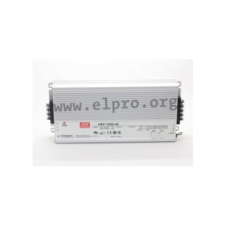 HEP-1000-24, Mean Well switching power supplies, 1000W, for harsh environments, HEP-1000 series