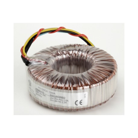 TT0160212, Torivac toroidal transformers, open type, 30 to 1000VA, 1x230V, TT series