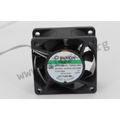 CF2062HVL-1000U-999, Sunon fans, 60x60x25mm, 230V AC, CF series