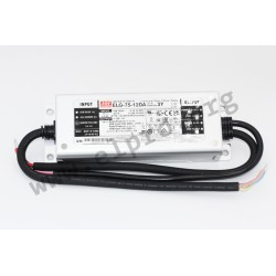 ELG-75-42DA-3Y, Mean Well LED-Schaltnetzteile, 75W, IP67, CV und CC (mixed mode), DALI-Schnittstelle, Schutzleiter (PE), ELG-75 