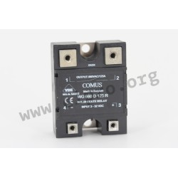 WG660-D125R, Comus solid state relays, 125A, 660V, thyristor output, WG 660 D series