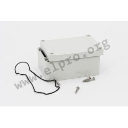 1555SGY, Hammond Wand- und Tischgehäuse, ABS, IP66, 1555 Serie