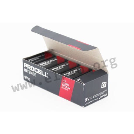 PX2400, Duracell alkaline manganese batteries, 1,5V/9V, Procell, CONSTANT and INTENSE series