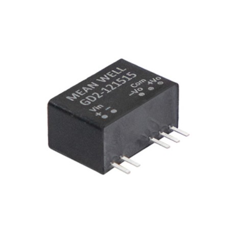 GD2-12203.5, Mean Well DC/DC converters, 2W, SIP7 housings, GD2 series