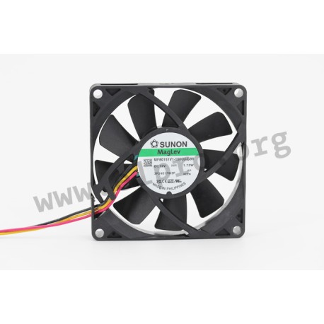 MF80151V1-1000U-G99, Sunon fans, 80x80x15mm, 12V DC, EE and MF series