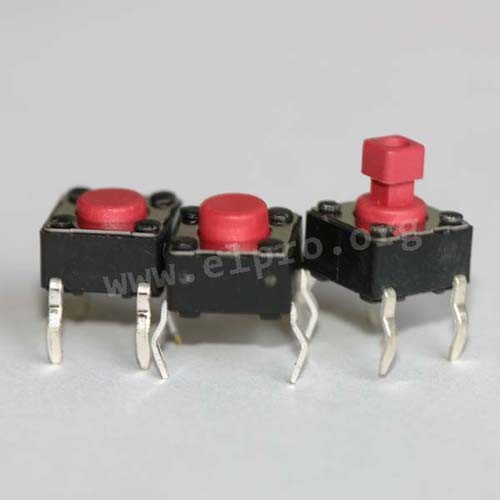 Diptronics Tact Switches 6x6mm 26n Dts 6 Series Elpro Elektronik 