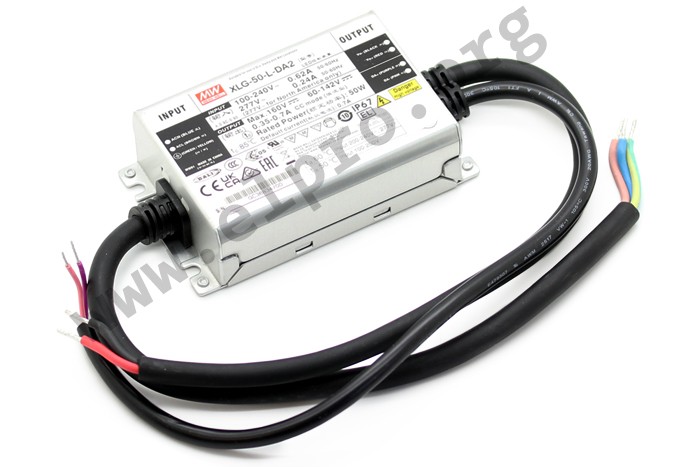 Mean Well Led Drivers W Ip Constant Power Dimmable Dali Interface Xlg Da